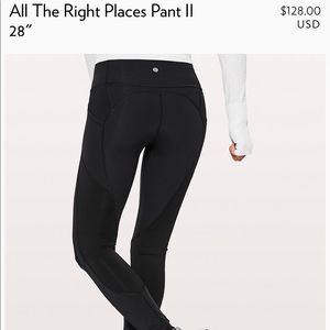 Lululemon black pants sz 2